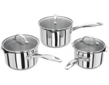 Stellar 7000 3pc Draining Lid Saucepan Set Stellar 7000 3pc Draining Lid Saucepan Set
